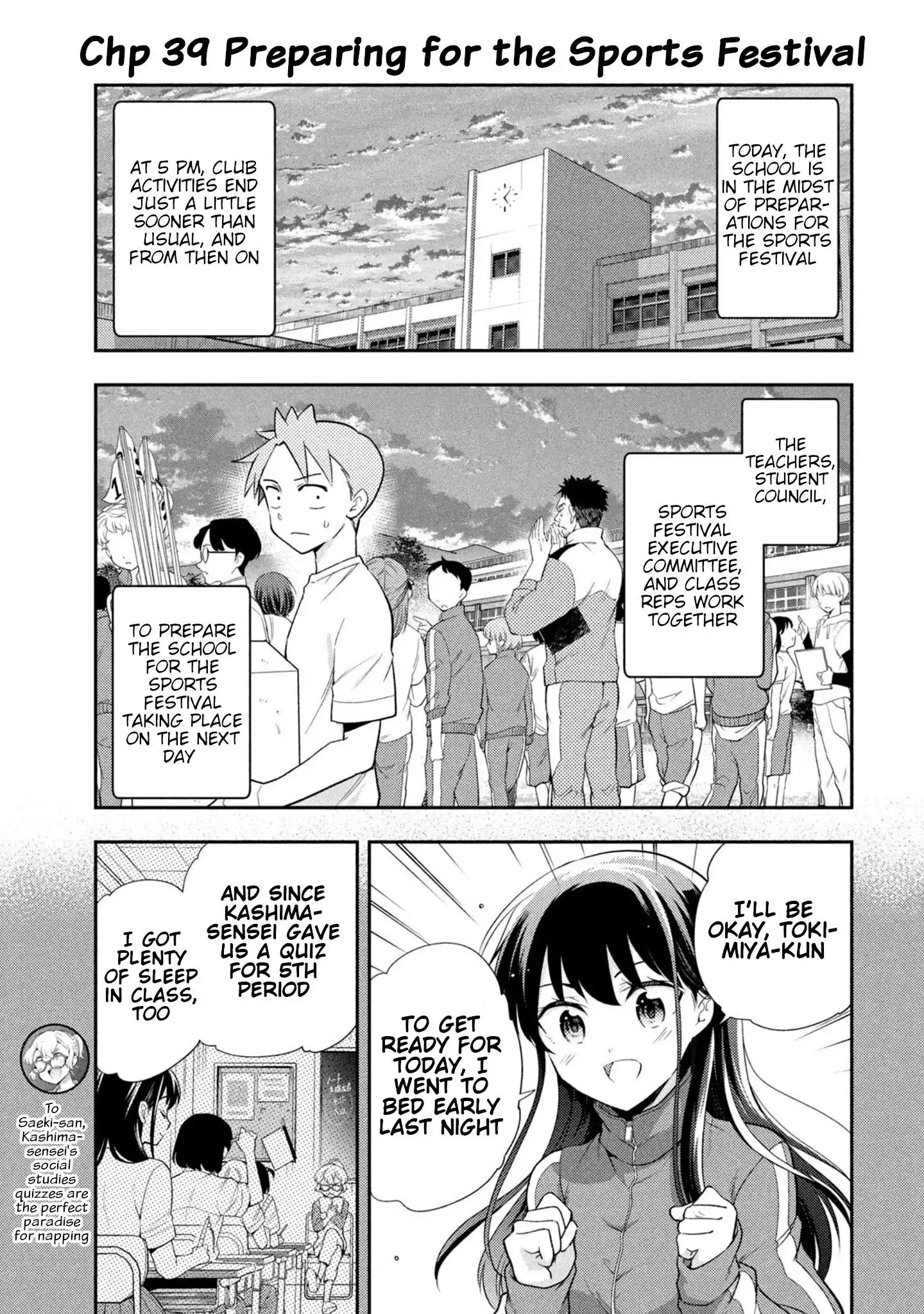 Saeki-san wa Nemutteru Chapter 39 1